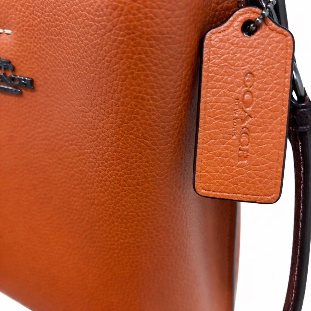 Coach Mollie 22 Crossbody Sunset Pebbled Leather C8901 Retail - Picture 4 of 7